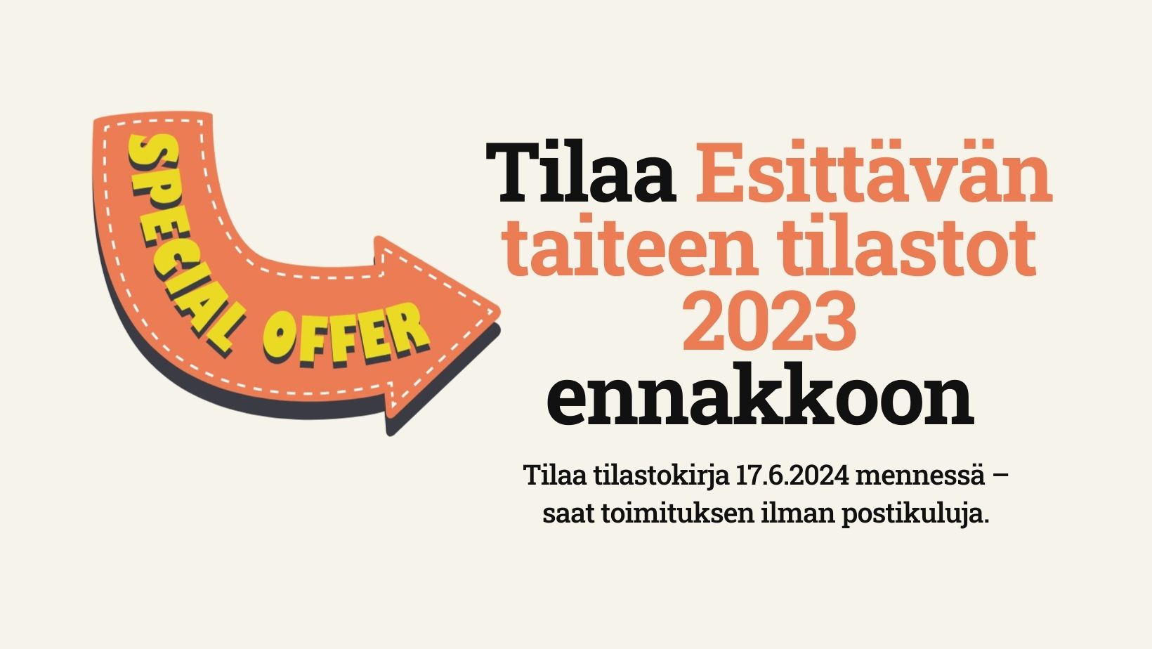Tilastokirjan tarjous 2024 ilmoitus